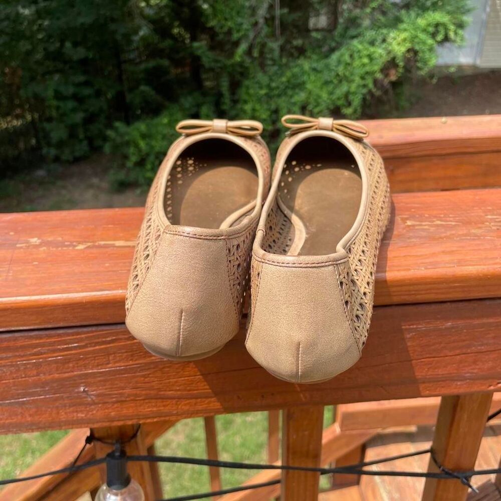 Kelly katie Women's 11 Tan Brown Mary Jane Ballet Shoes - Picture 7 of 8